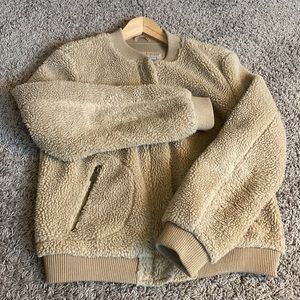 Levi's tan Sherpa bomber jacket